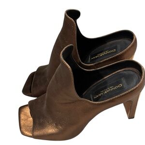 Donna Karan Women's Metallic Brown Mules